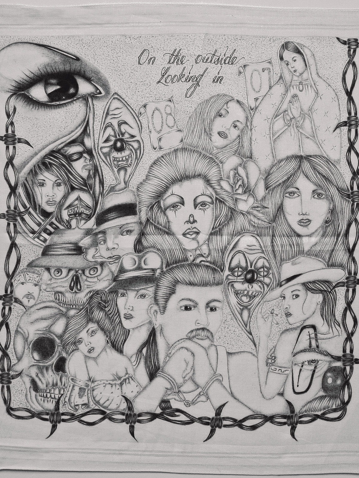 March 2011 Black White Art Lowrider Arte Magazine